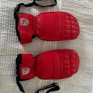 Women's Hestra Fall Line Mitts - Size 6, Red